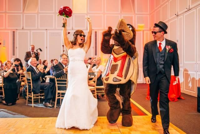 Bride and Groom with Testudo