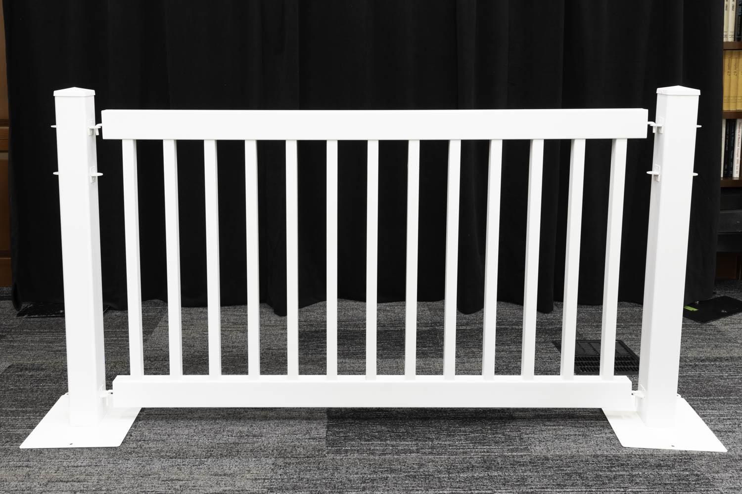 White Outdoor Fence.