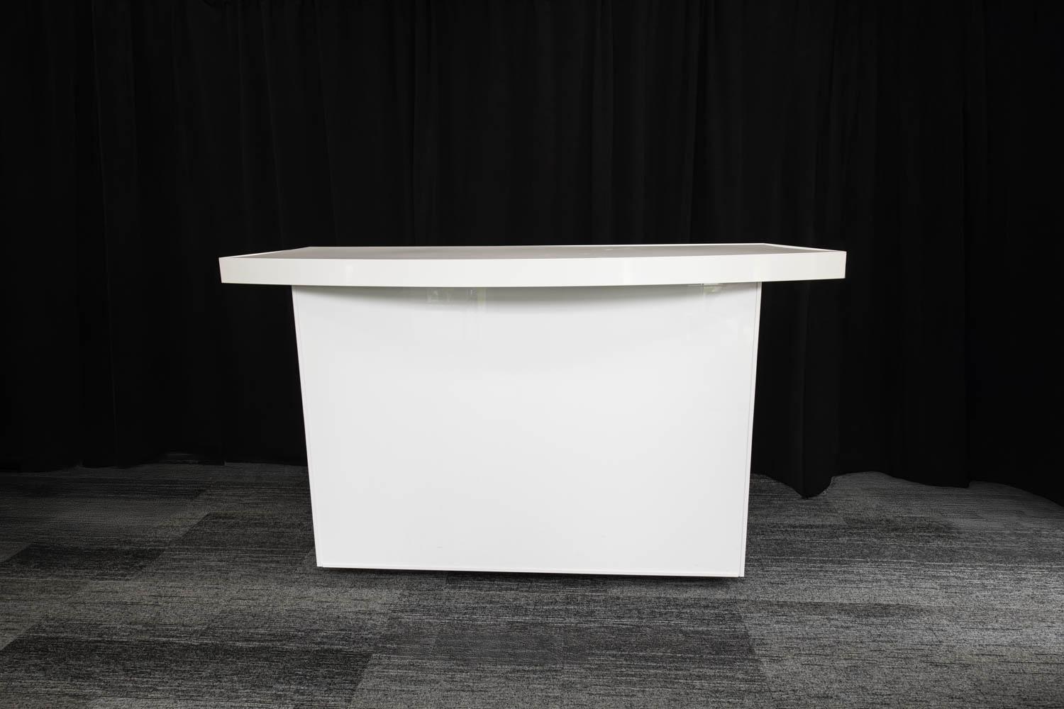White Portable Bar
