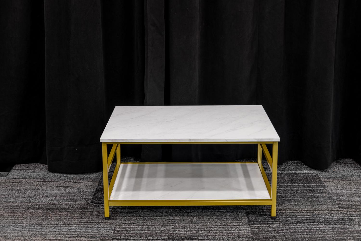 Square marble coffee table