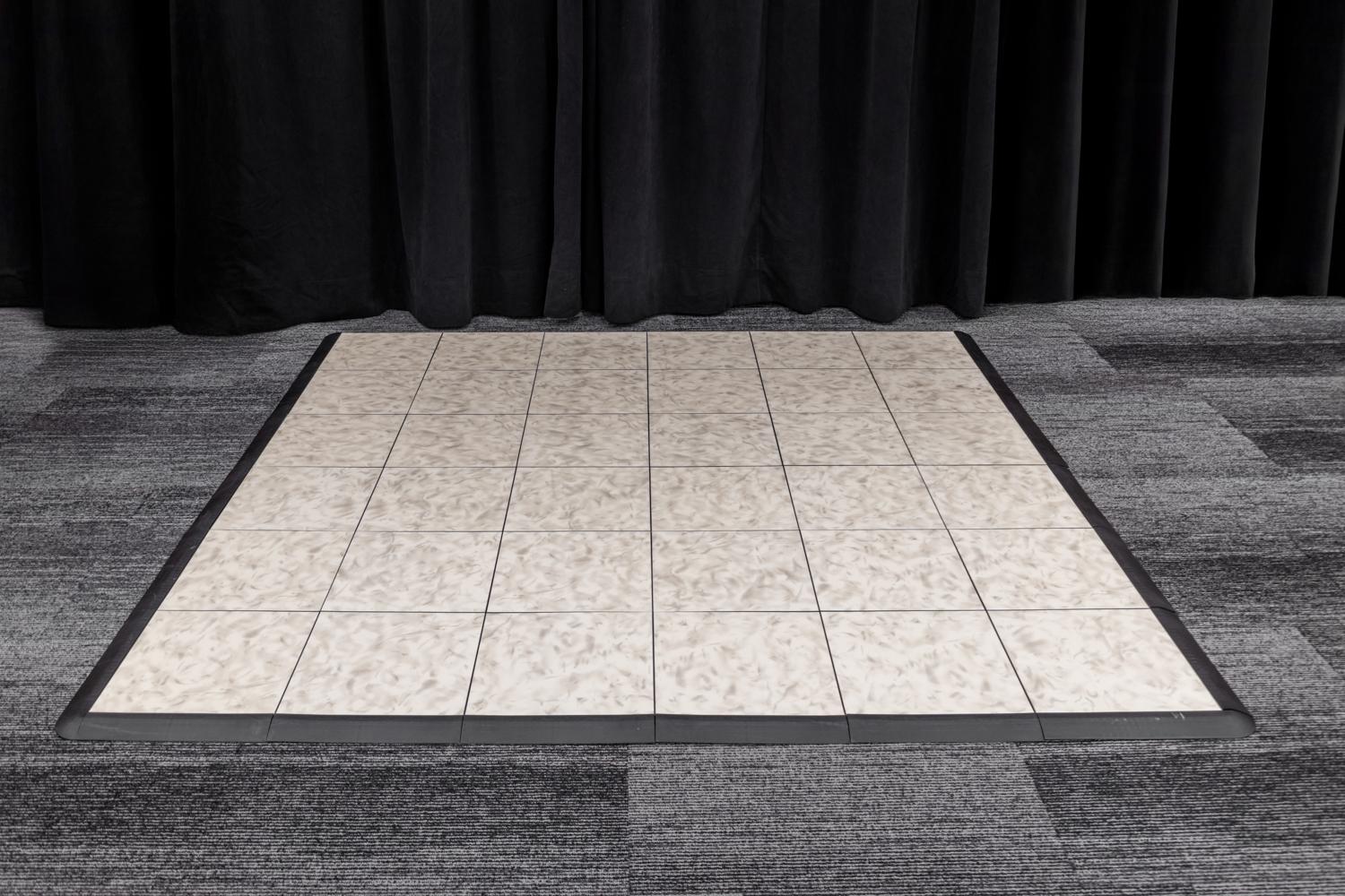 White Tile Dance floor (four 3 by 3 sections)